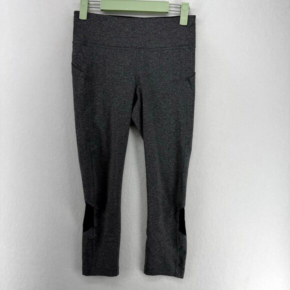Lululemon Women's Pace‎ Rival Crop Leggings Gray 21' Size 4 - Picture 4 of 12